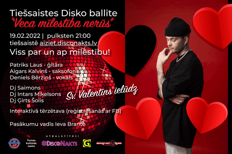 “Veca mīlestība nerūs” - tiešsaistes disko ballīte